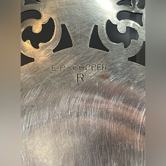 EP Copper Silver Plate Dish 1937 Coronation of King George VI & Queen Elizabeth - Picture 7 of 9